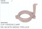 Cup-Tension Clamp DN 150 With Wedge-Type Lock