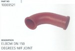 Elbow DN 150 Degrees M/F Joint